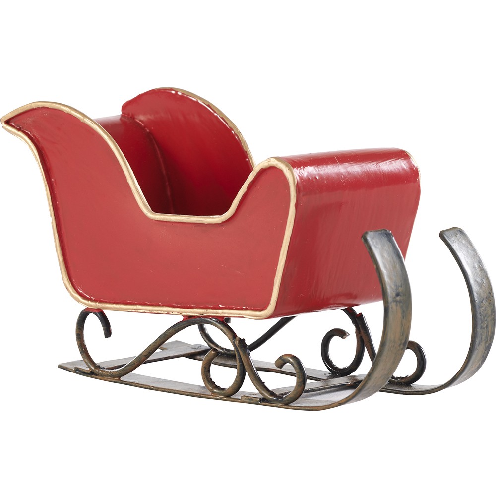 Hanging metal Christmas sleigh