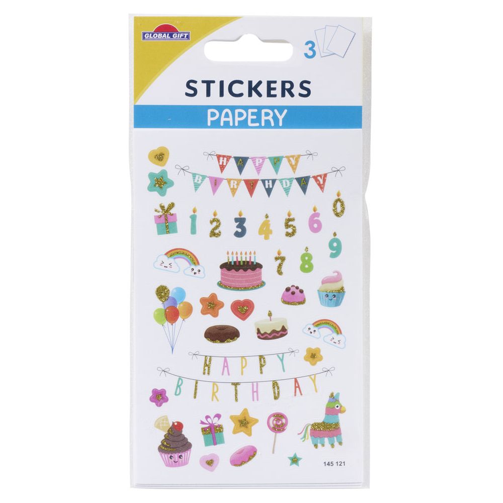 Assorted stickers 8x12cm