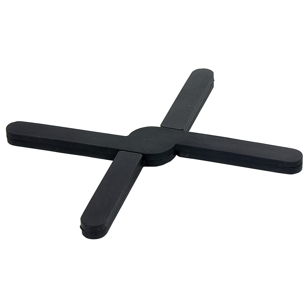 Black silicone expandable trivet