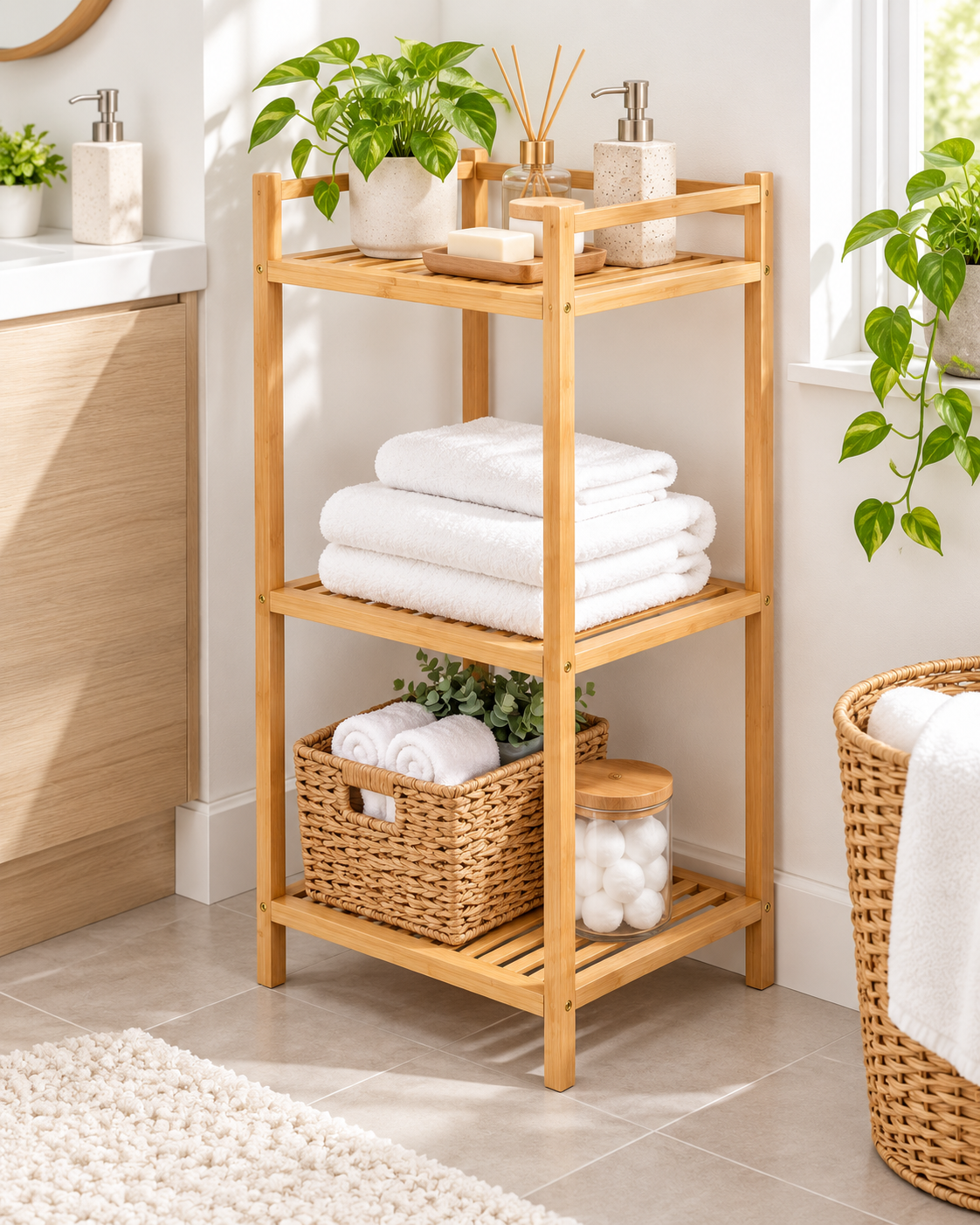 RAFT ORGANIZATIV ME 3 NIVELE 80X35X35CM