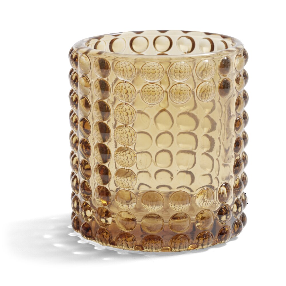 Brown bubble candle holder Ø7.8cm