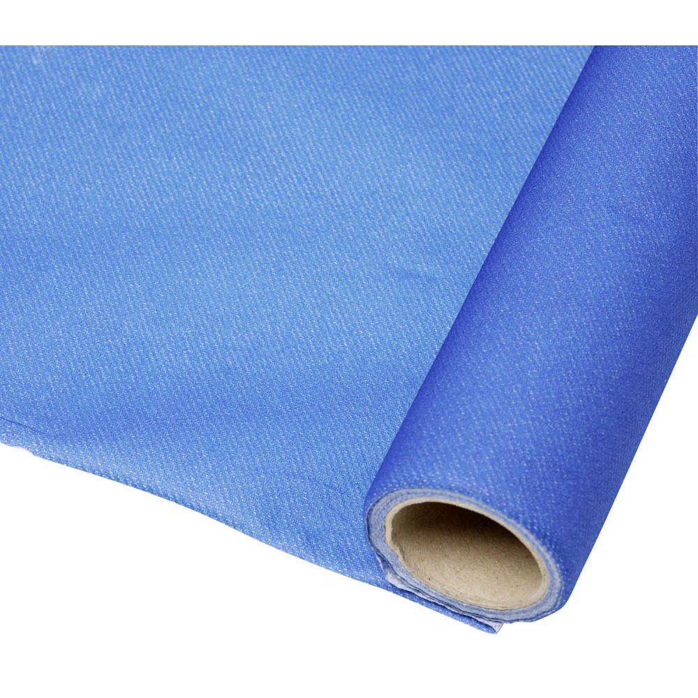 Dry-process paper tablecloth, midnight blue fabric effect, 4m