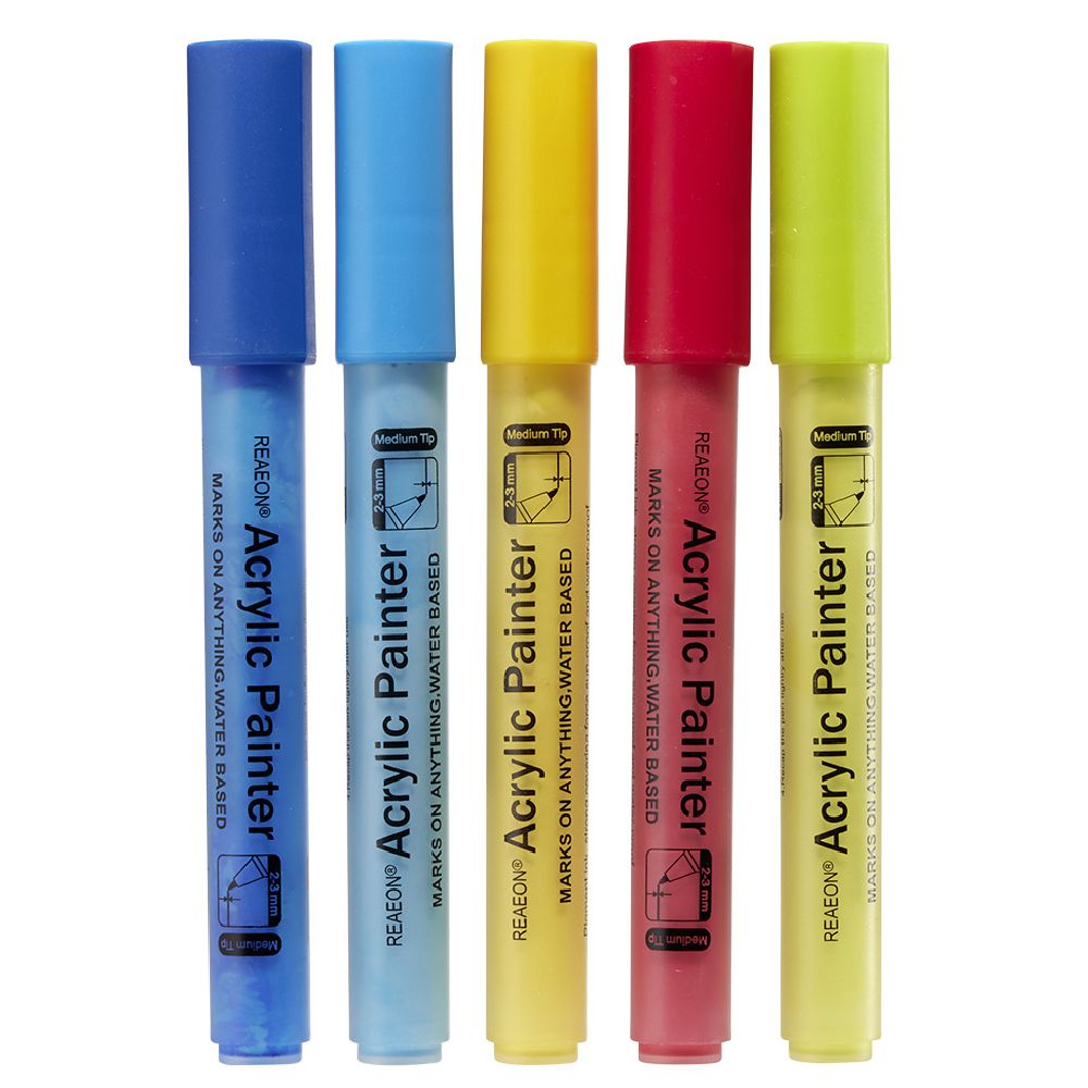 Acrylic marker medium tip 2-3mm x6