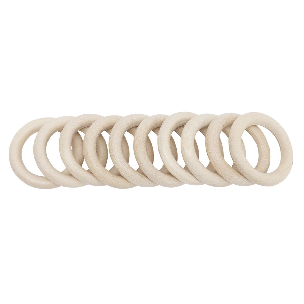 FSC certified wooden curtain ring ® natural Ø56 mm x10