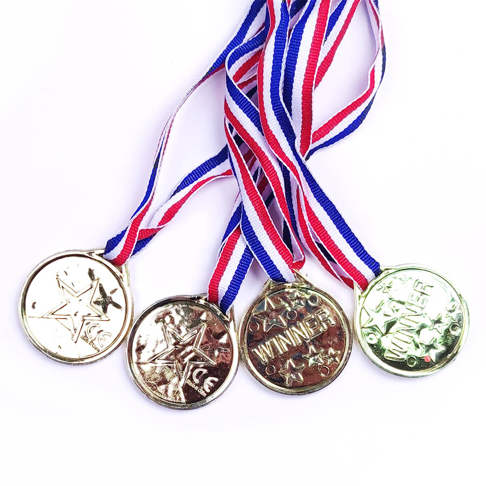LITAR I MEDALJES SË ARTË BLU E BARDHË E KUQE X4
