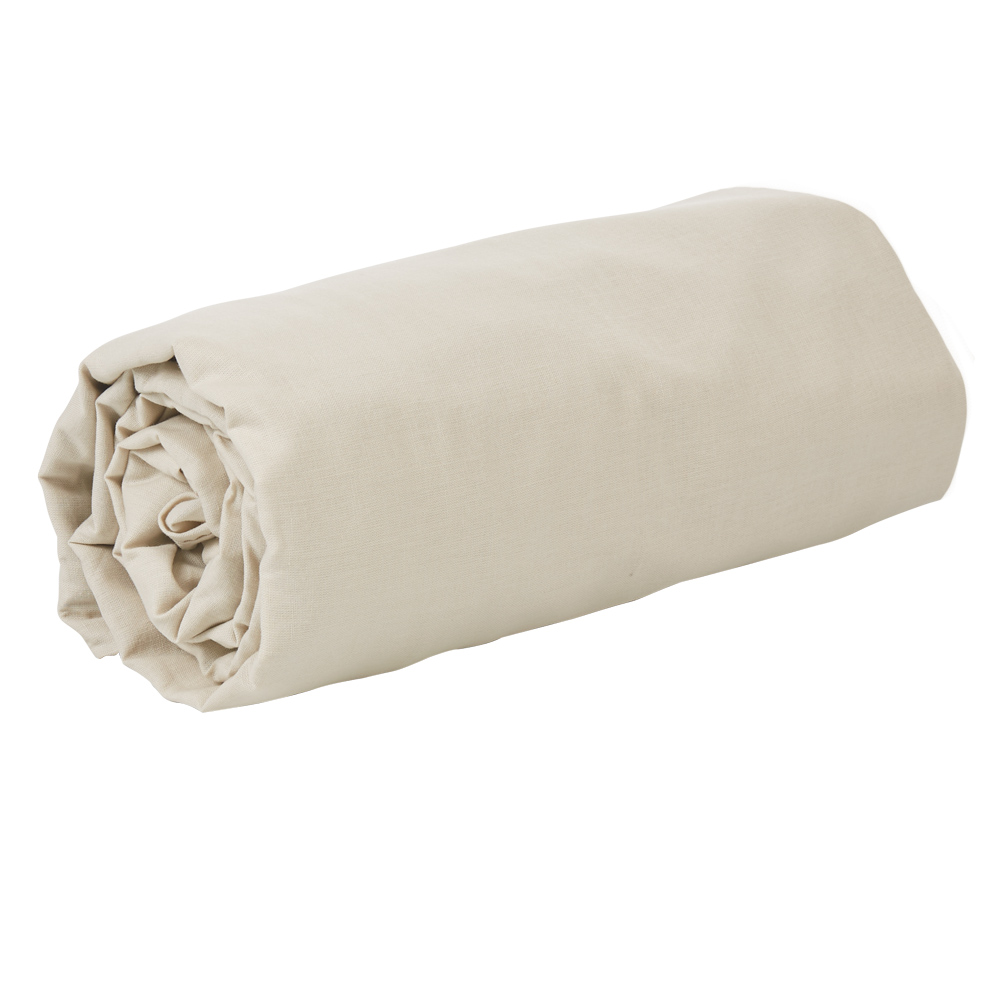 ÇARÇAF I SHESHTË ME NGJYRË LIRI TË THJESHTË PËR 2 PERSONA