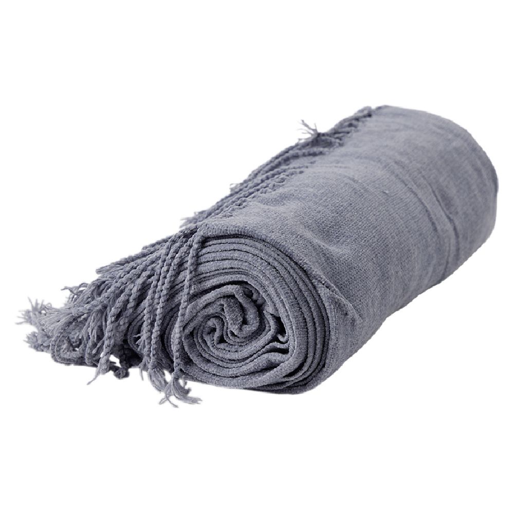 Plaid scarf 130x150cm gray