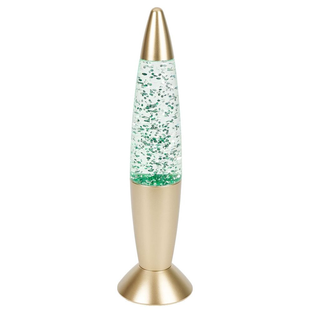 Color changing glitter lamp Ø9xH35cm silver