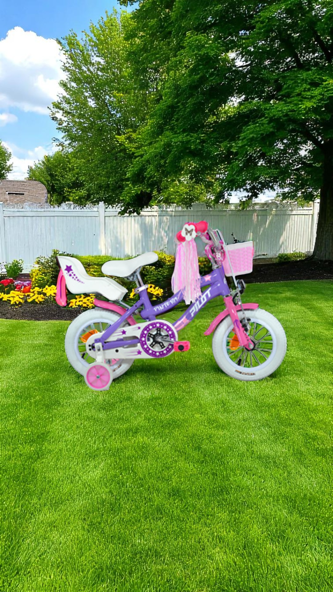 12" Kids Bike Pintera Purple CR - New