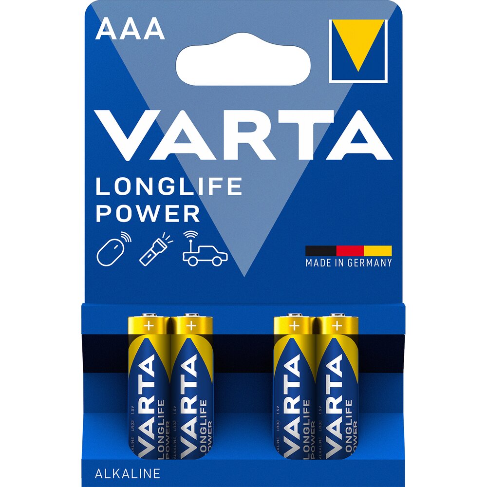 BATERI VARTA AAA X4 LONGLIFE