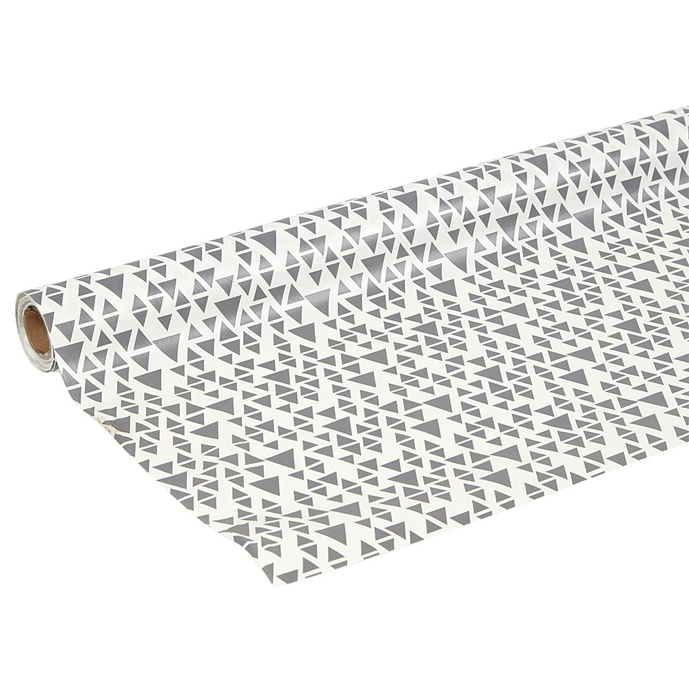 Anthracite gray printed oilcloth