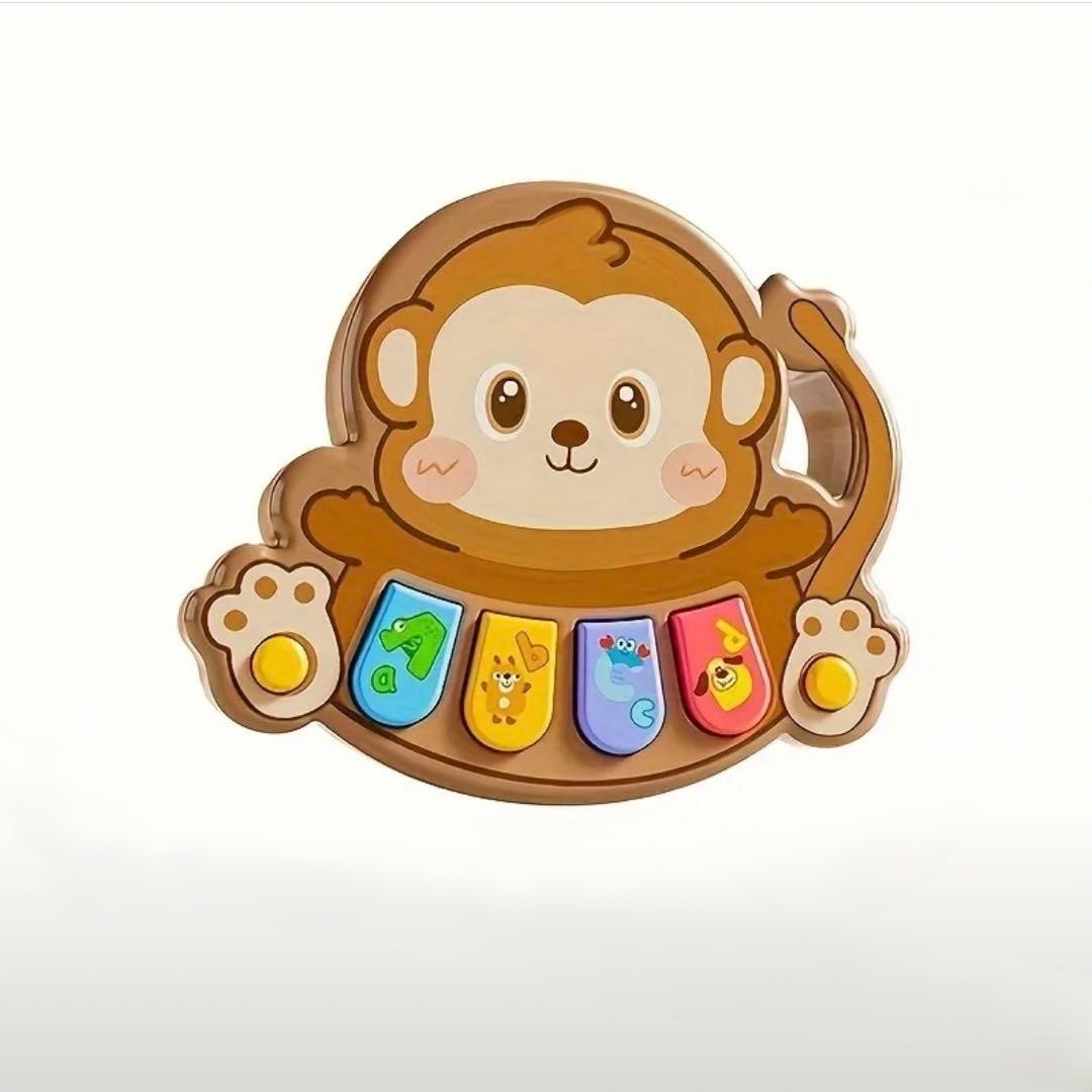 Lodër muzikore për bebe me bateri në dizajn majmuni