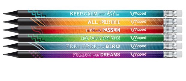Laps grafik me gome WOODFREE PENCILS HB1/72 MAPED x72