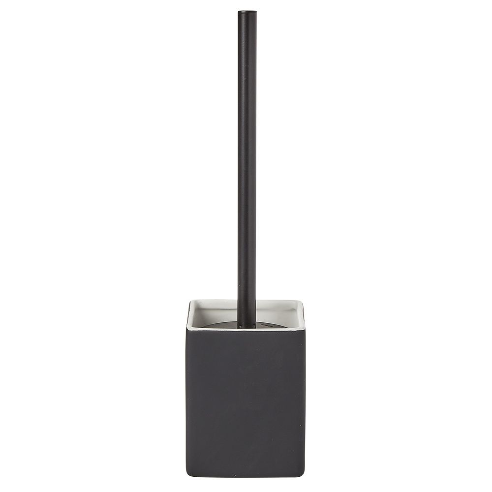 FURÇË TUALETI ME BAZË KATRORE GUR RANOR I ZI 9.2X9.2XH36CM