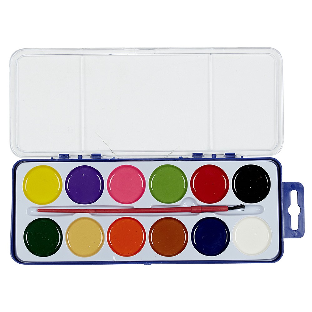 12-color paint palette