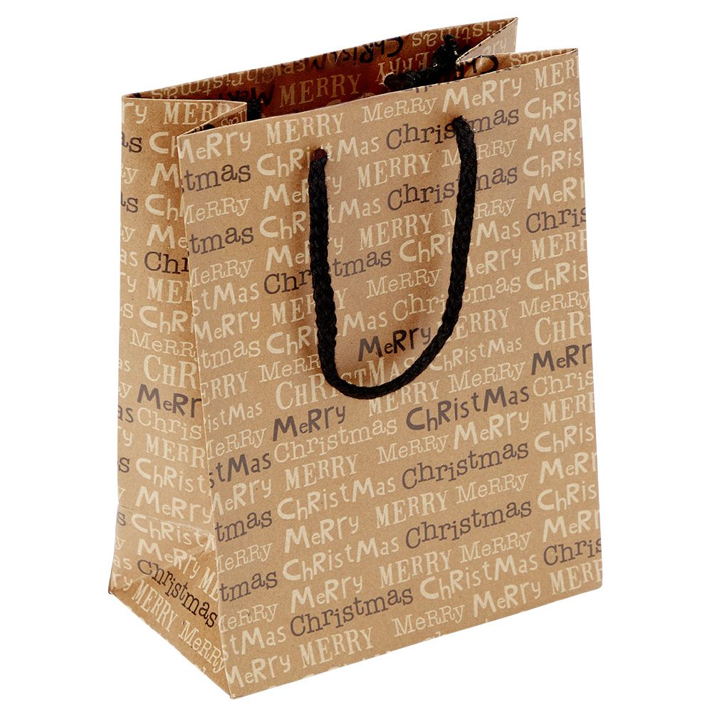 ÇANTA DHURATË PREJ LETRE TË RICIKLUAR TË ÇERTIFIKUAR NGA FSC® ME RRIP TË KUQ, MADHËSIA M