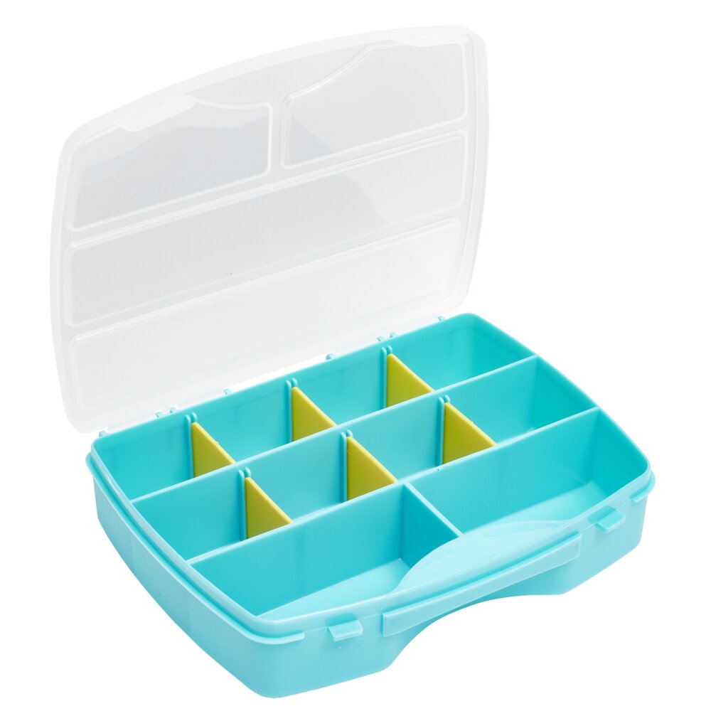 10-compartment box 19x15xH4cm