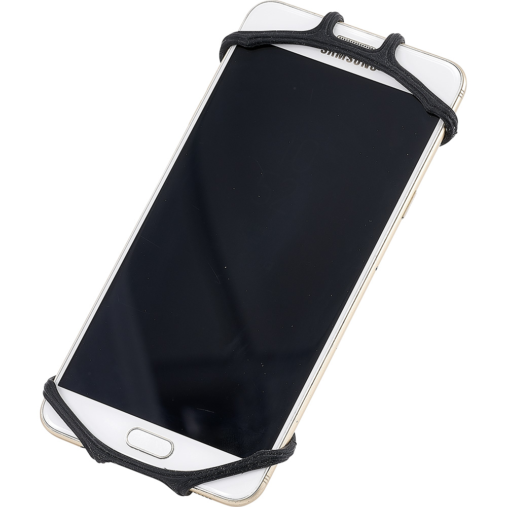 Black plastic bicycle phone holder