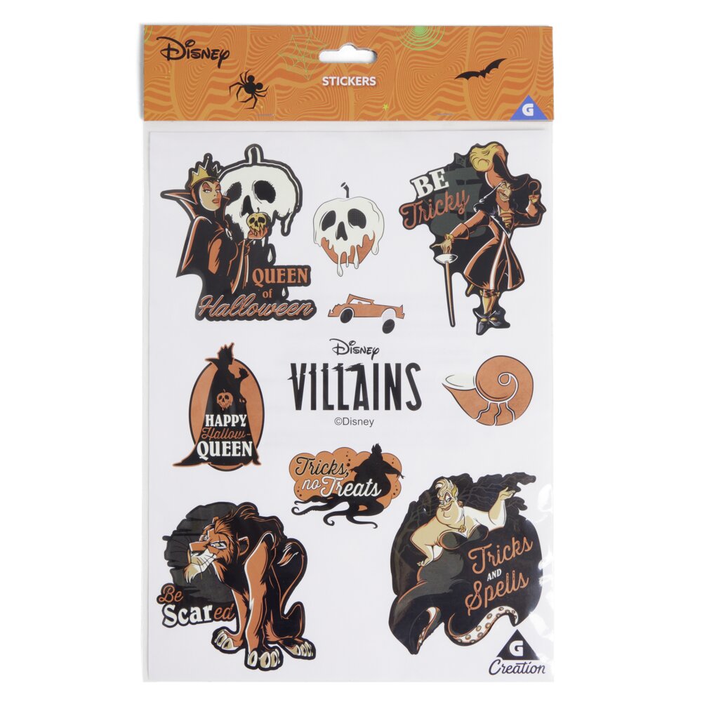 Disney Halloween Villains Stickers