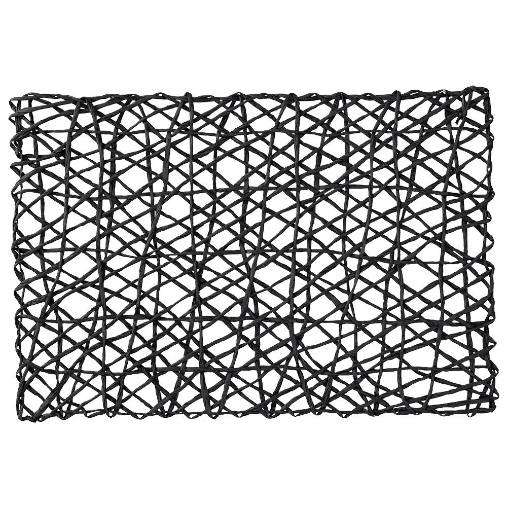 Black wired rectangular placemat