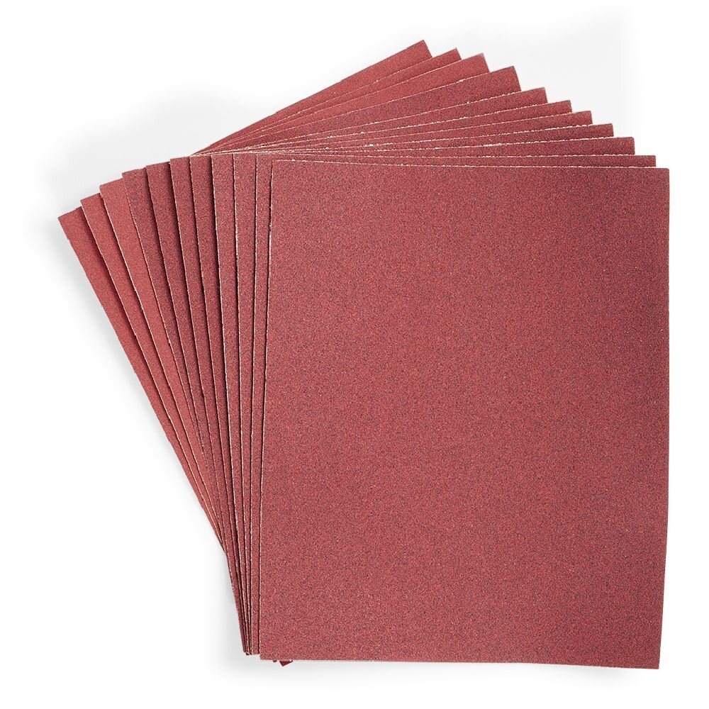 12 Corundum Abrasive Sheets - 230 x 280 mm