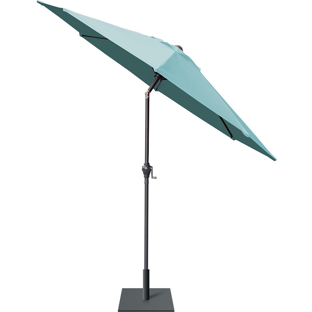 Java centered tilting parasol Ø250xH245cm blue