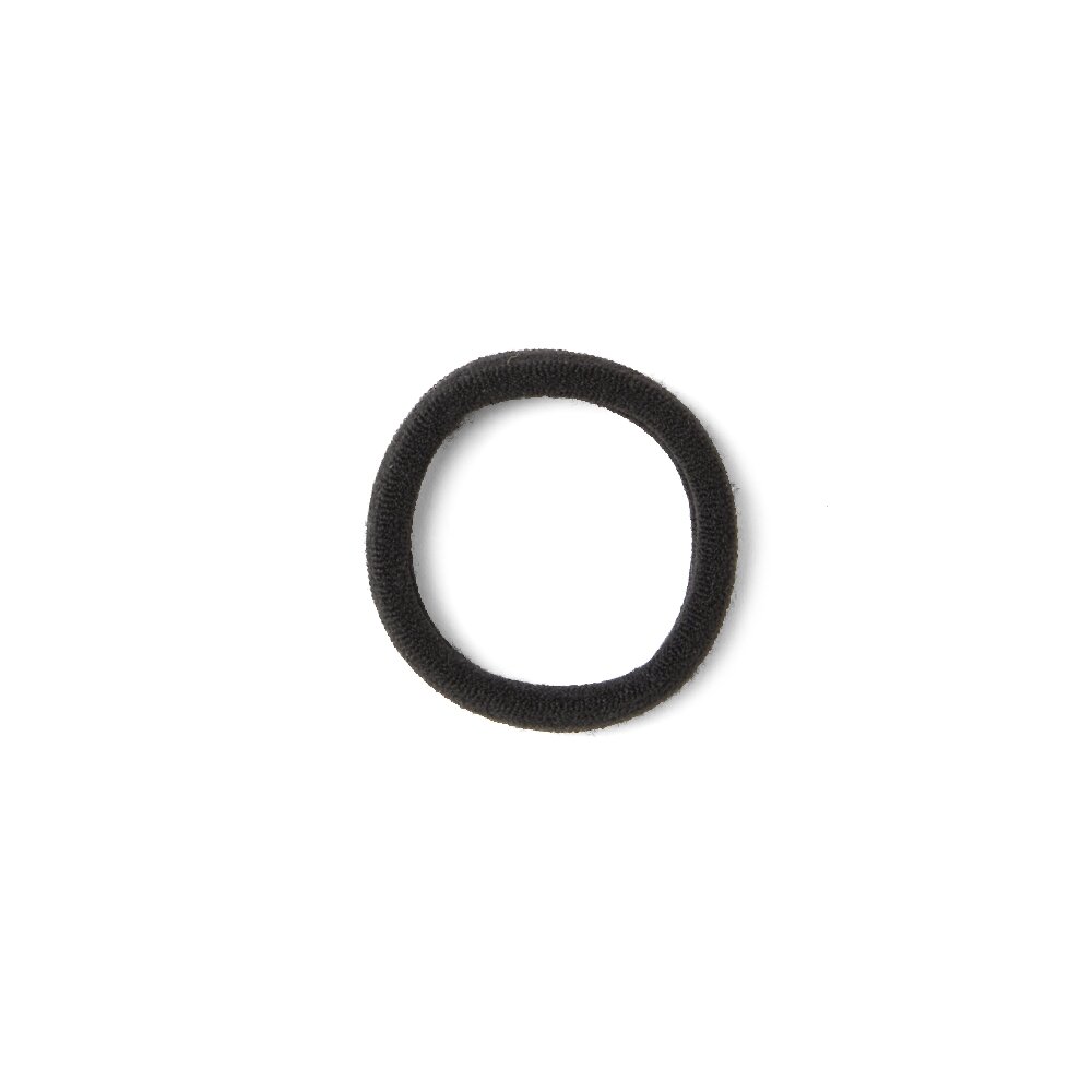 Pack of 20 black polyester foam hair elastics