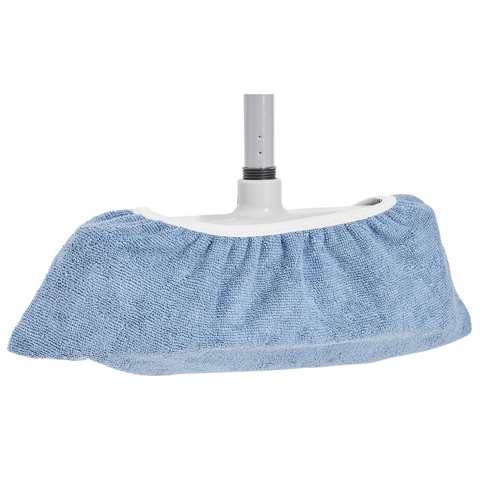 Blue microfiber broom cover