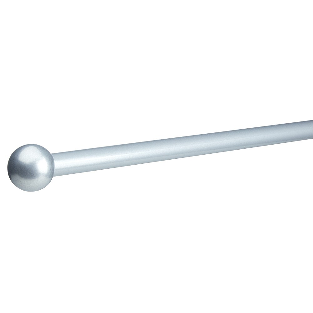 Grey metal rod kit with round end cap