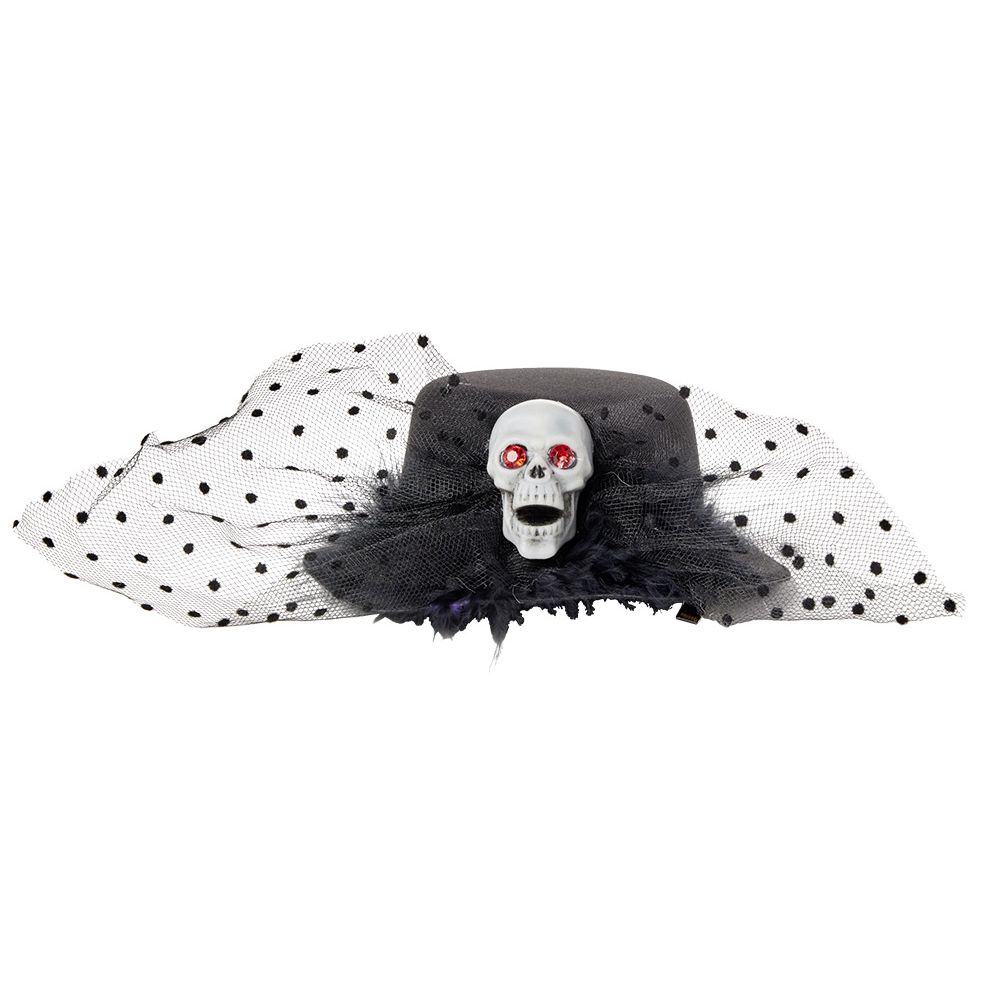 ARTIKUJ FESTIV:KAPELE ME DEKOR SKELETI E ZEZE FIGURE DEKORATIVE PER HALLOWEN 12X21CM