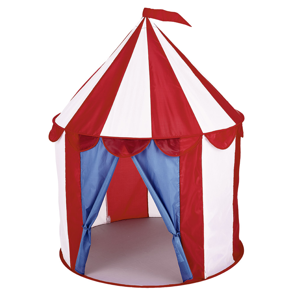 Red, white and blue polyester circus tent