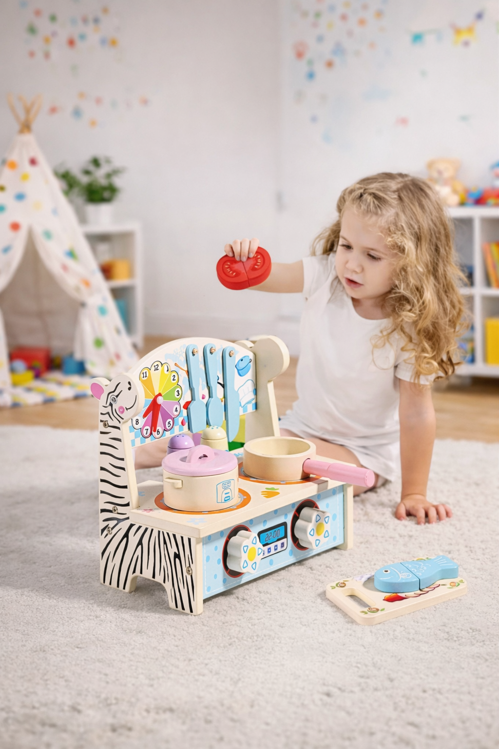 Lodër mini kuzhinë nga druri