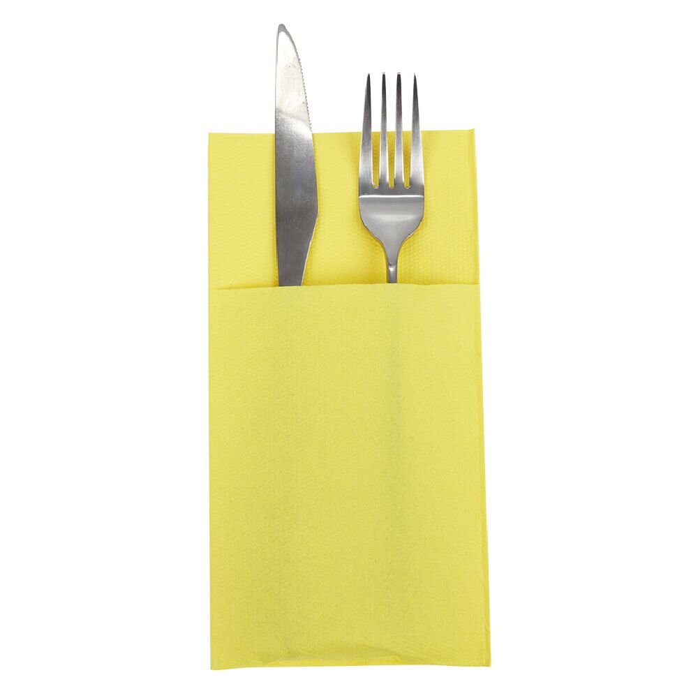 Cutlery napkin 40cm canary yellow x20