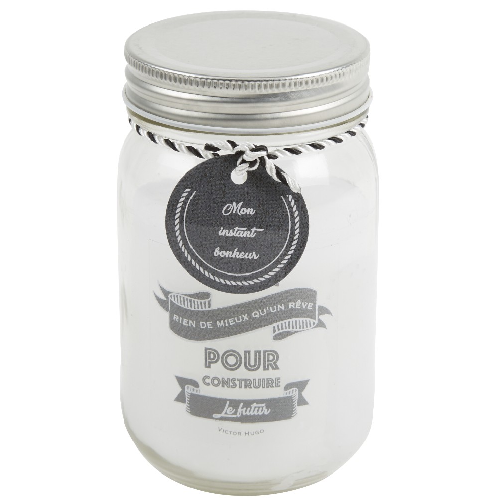 Candle in a jar with lid My moment of happiness