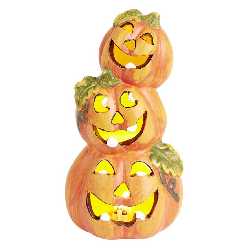 DEKORE KUNGULLI PER HALLOWEN X3 NGJYR PORTOKALLI QERAMIKA | 610508