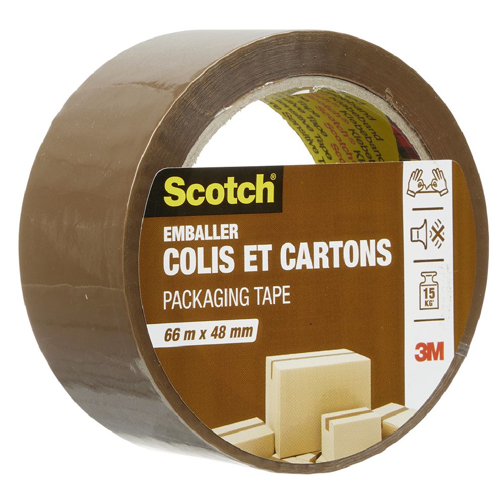 NGJITËS SCOTH BROWN PËR KARTON DHE PAKETIM 66M X 48 MM