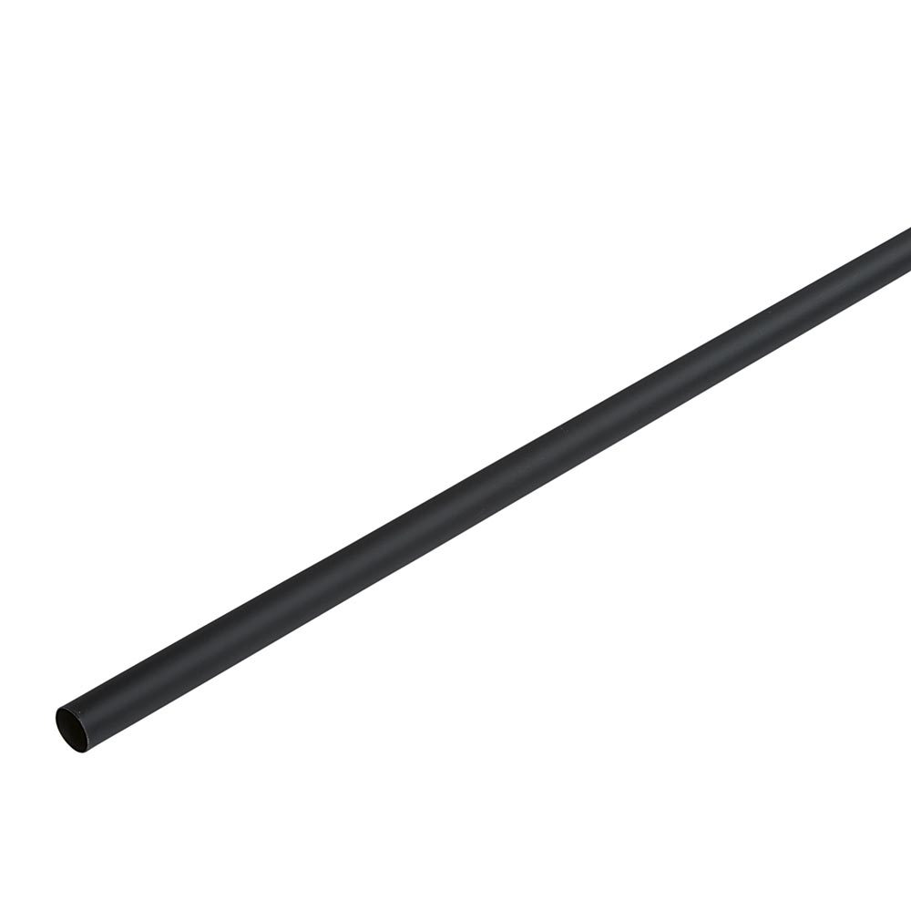 Curtain rod L. 150 cm in black and white metal