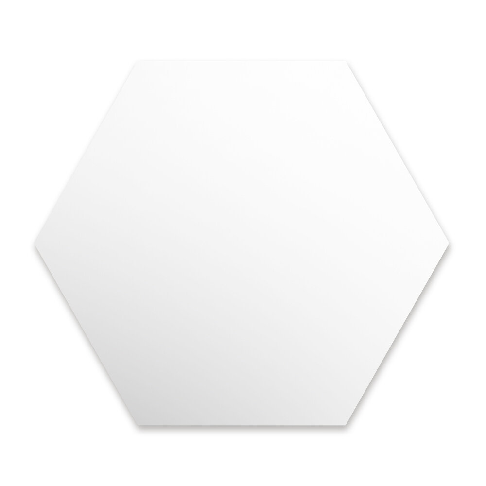 Hexagonal mirror sticker x 3