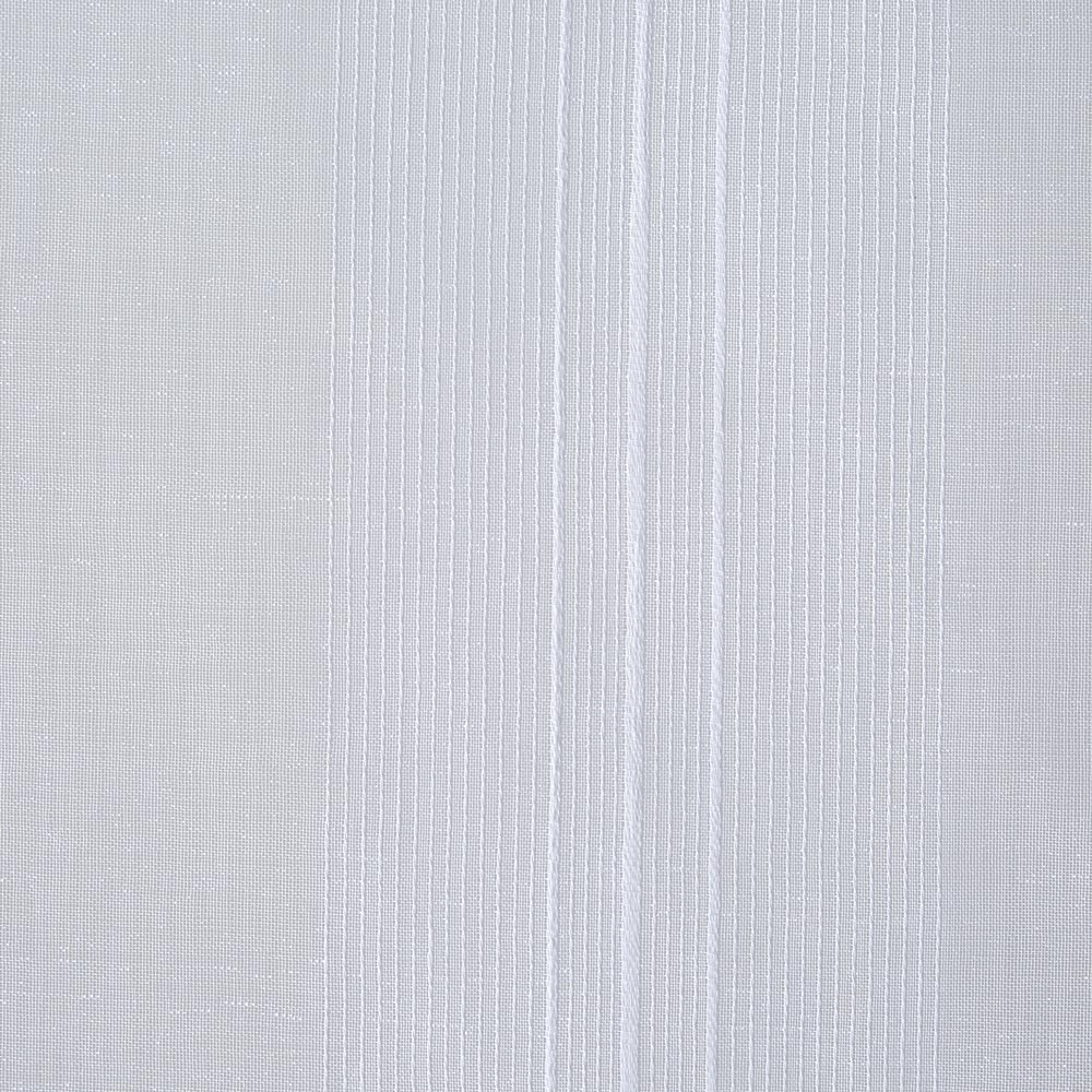 Straight glazing with rod pocket, plain white, 60x90 cm x2