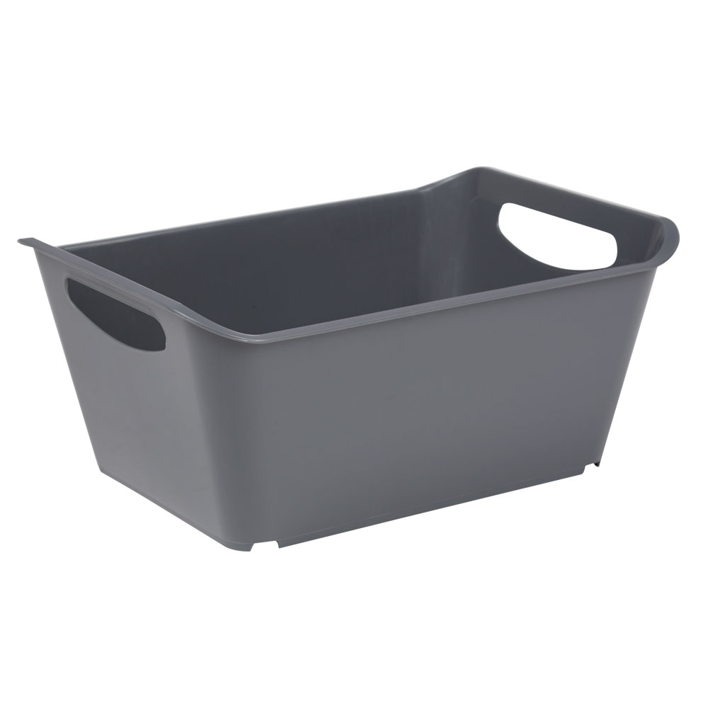 5 L grey storage basket