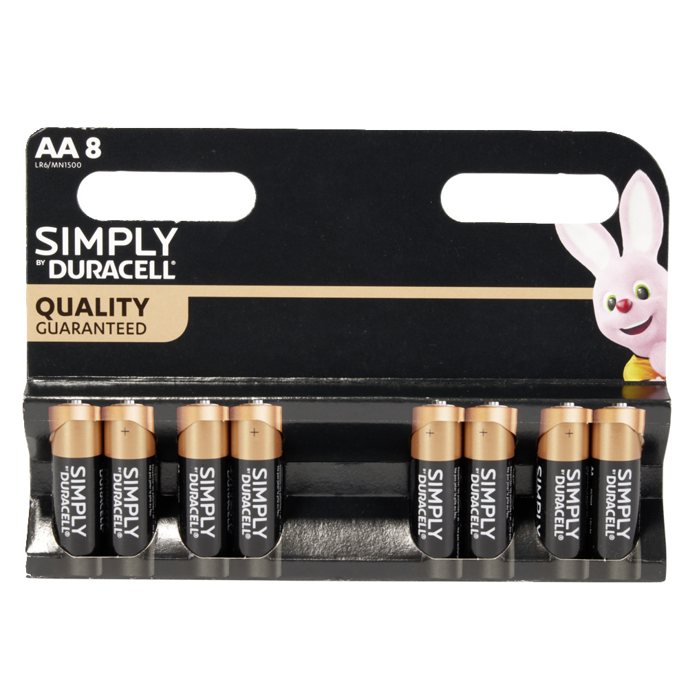 BATERI DURACELL AA LR06 X8