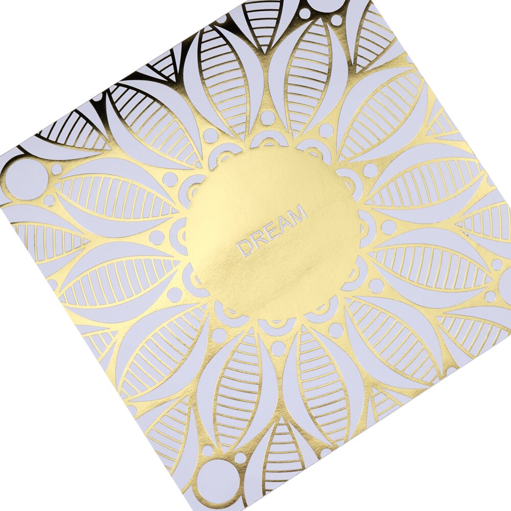 24-page coloring book with gold details