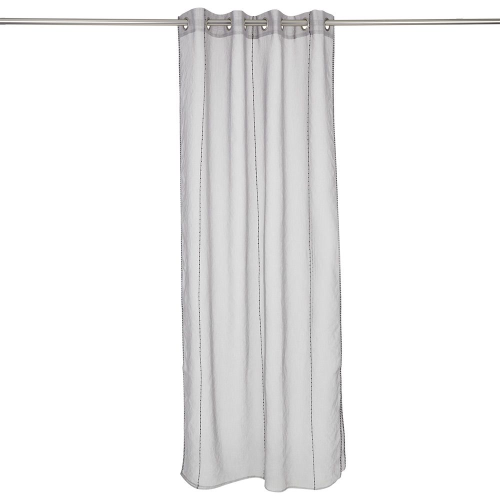 Dolly grey polyester curtain 140x240cm