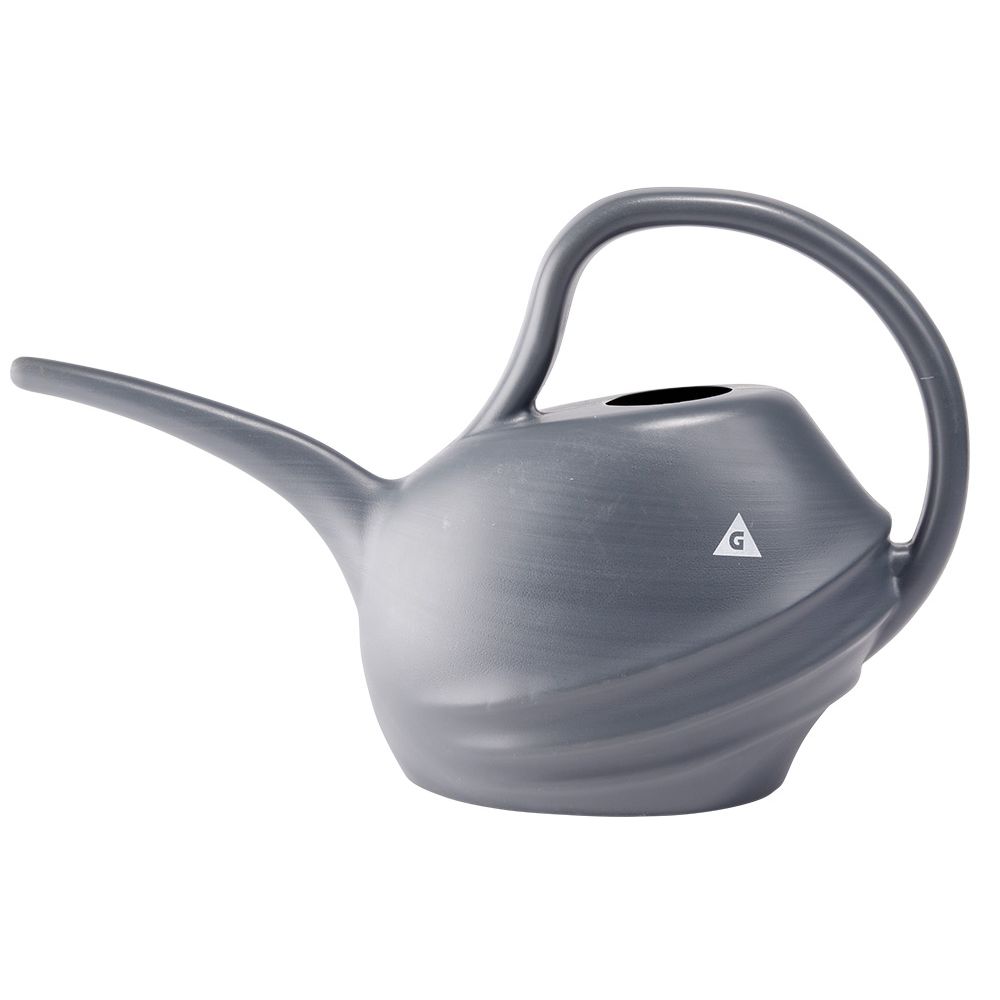 2 L grey plastic watering can
