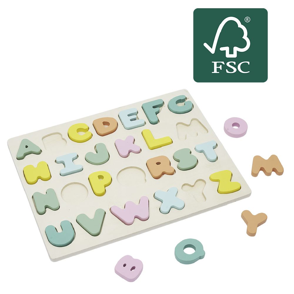 26-piece wooden alphabet puzzle