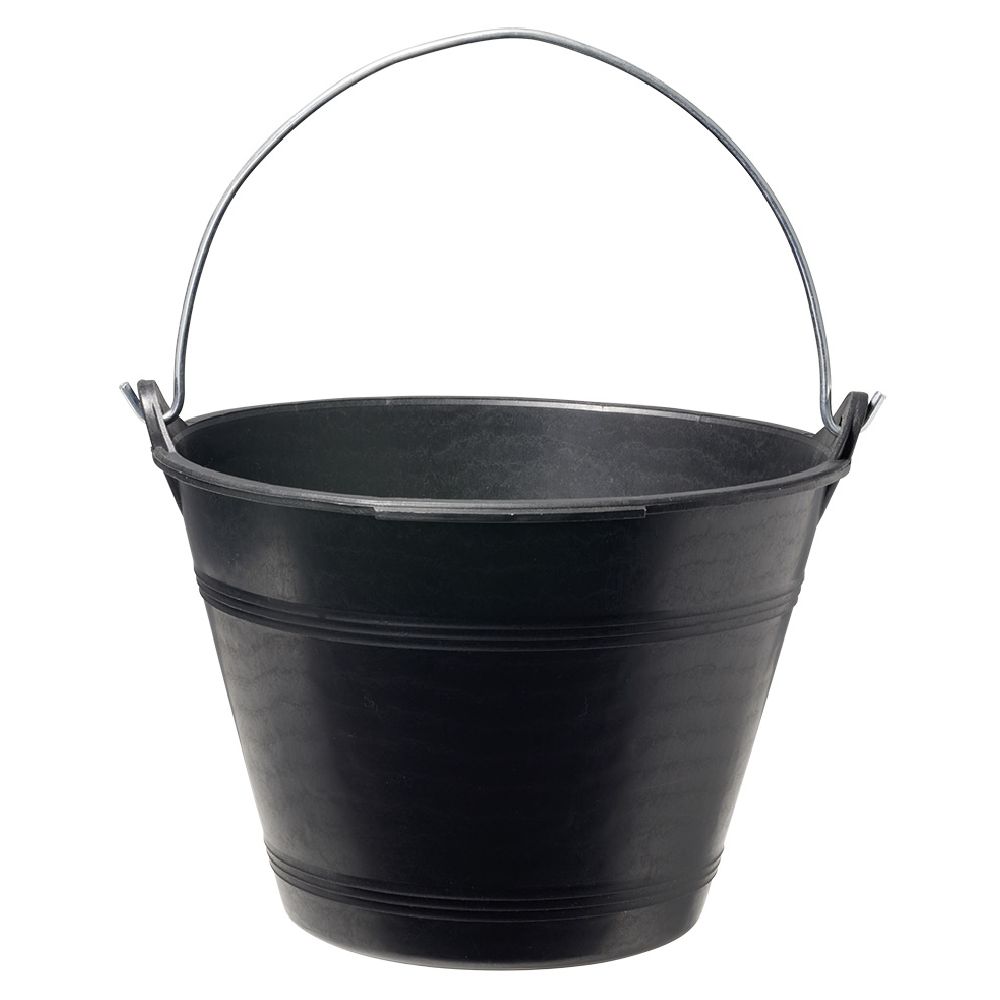 KOVË PLASTIKE E ZEZË 12L Ø35XH23CM