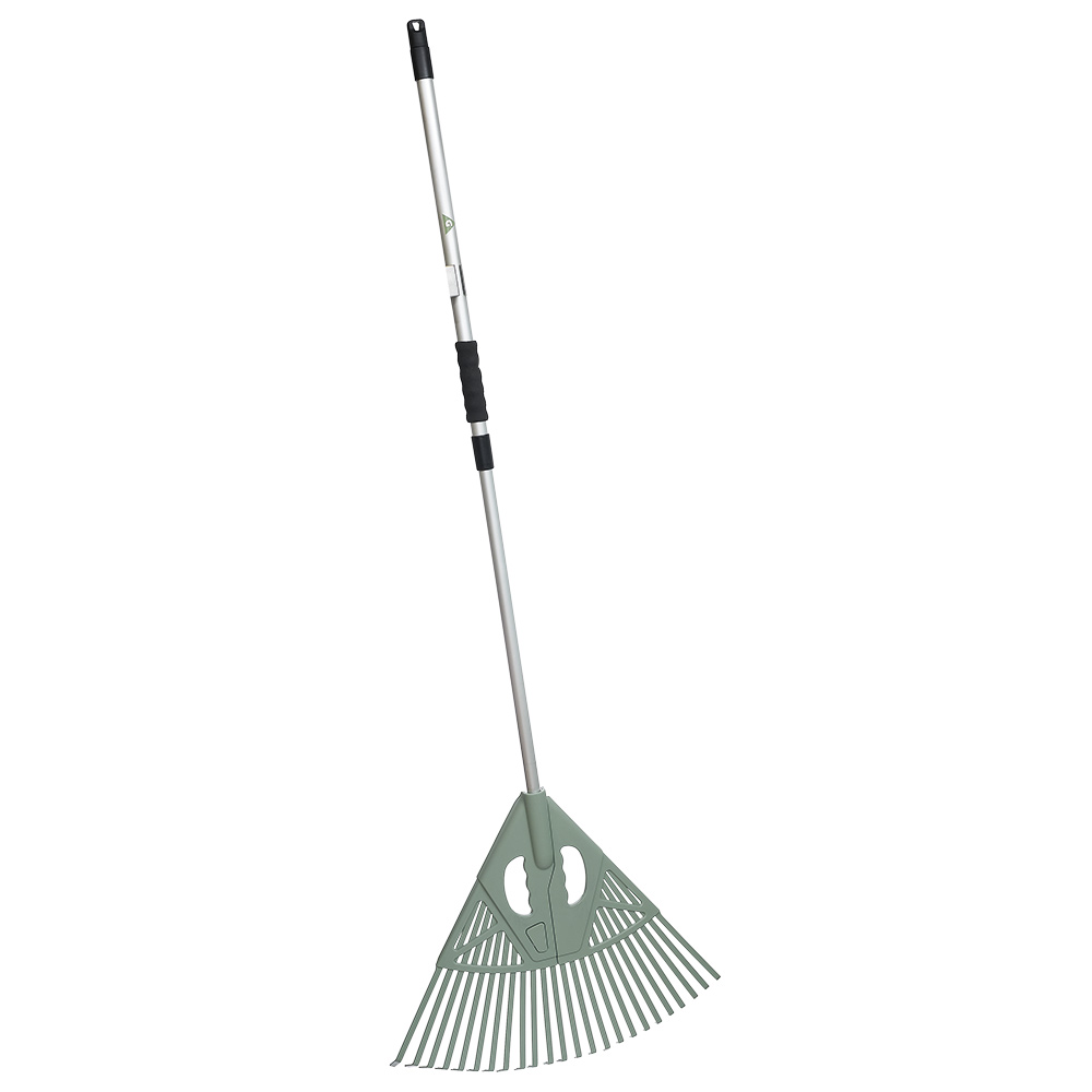 2-in-1 telescopic leaf collector rake L157 cm