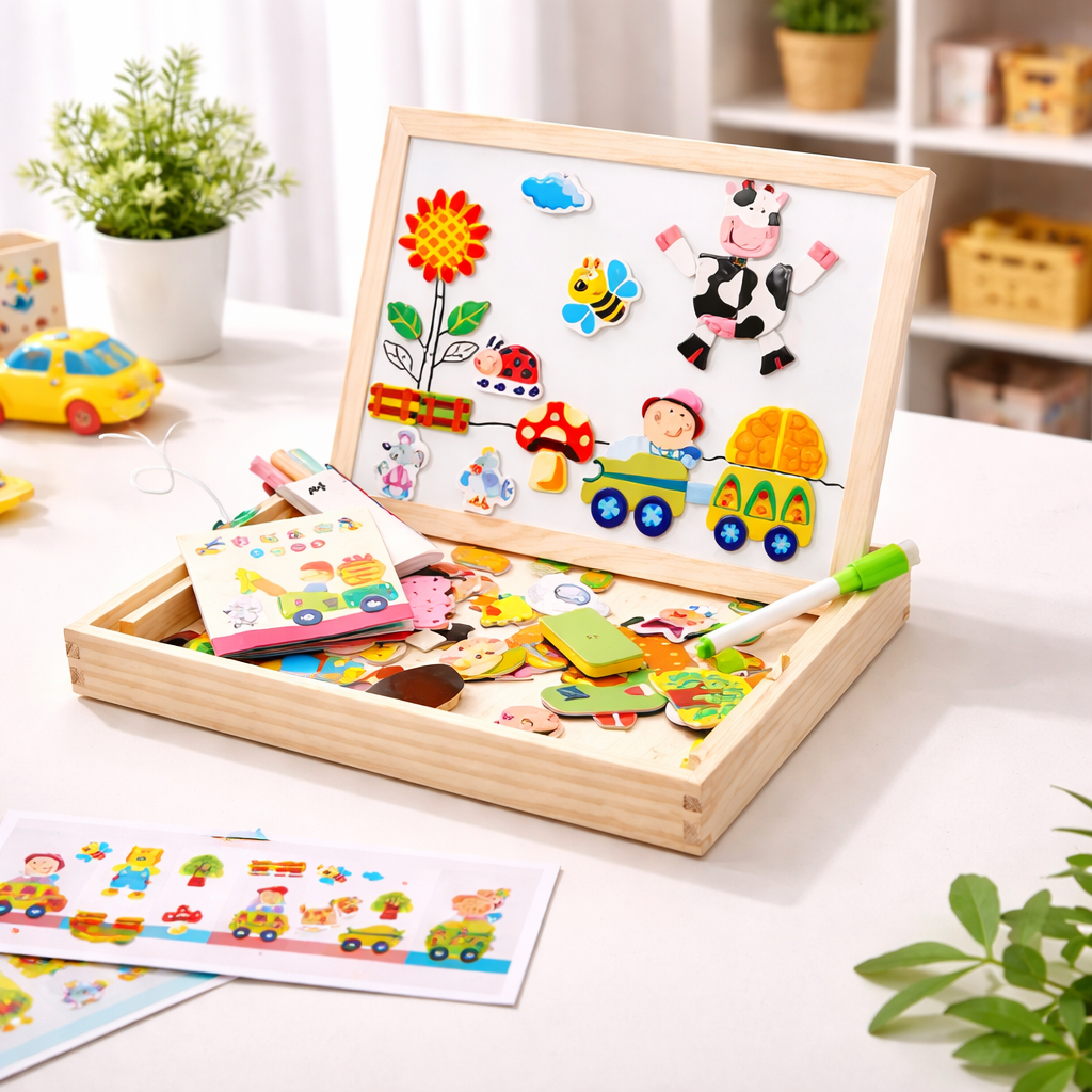 Puzzle në dërrasë magnetike