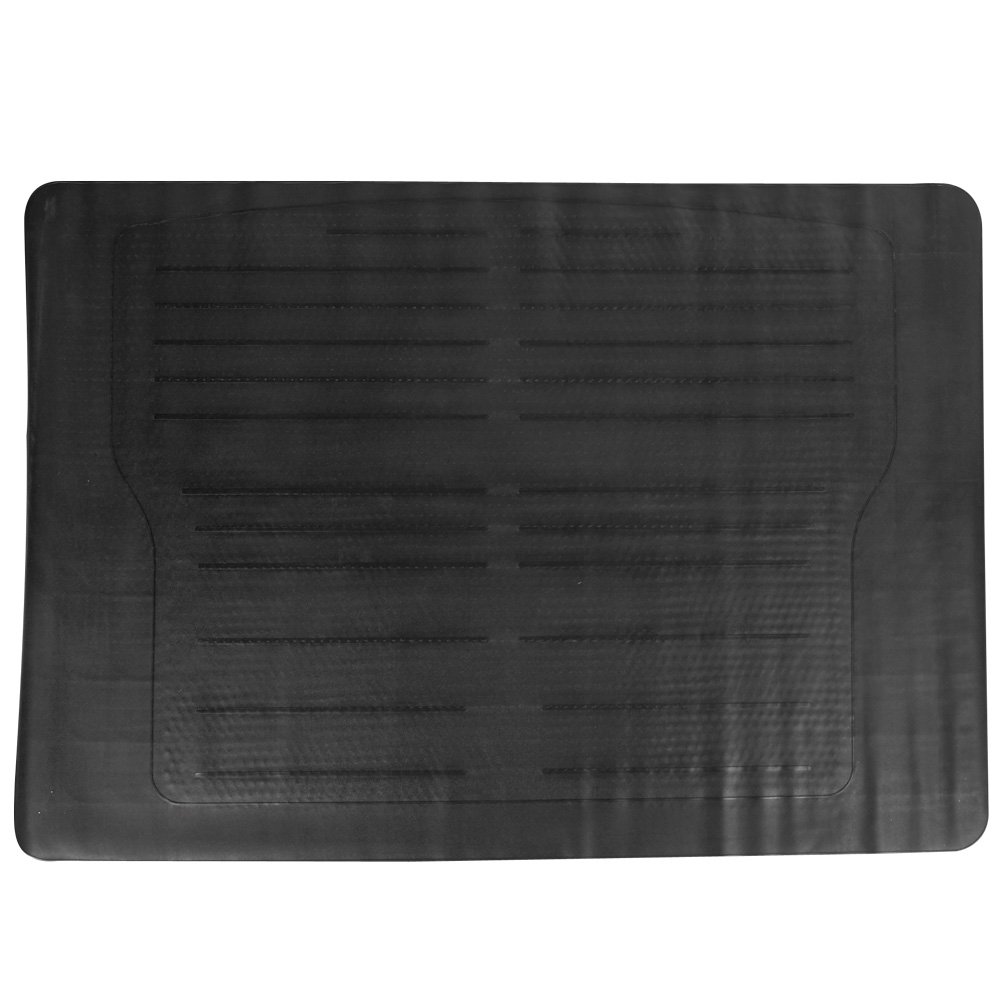 Black plastic trunk mat