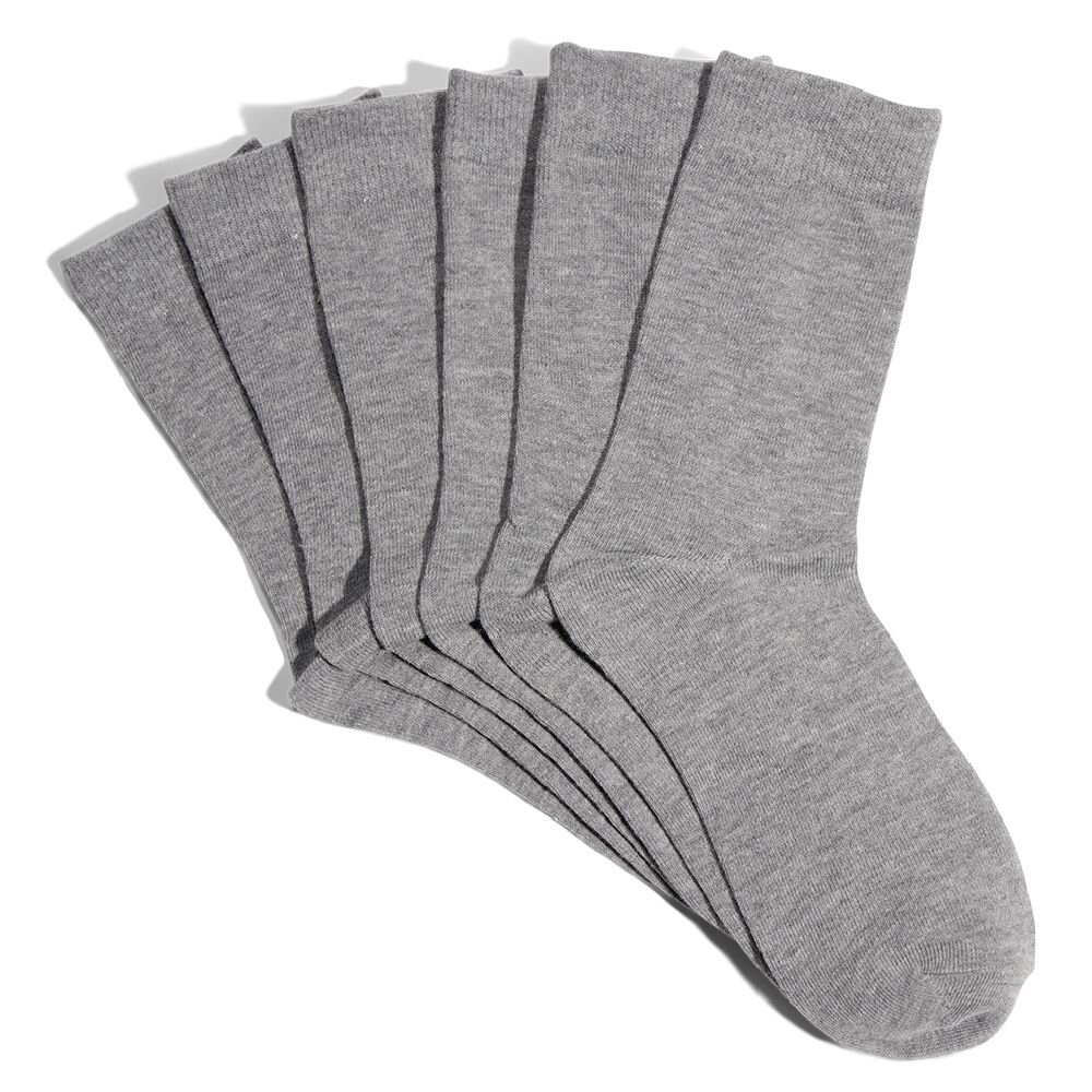 Pack of 3 pairs of long cotton and polyester socks - 3 colors